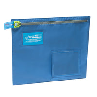 Securisac - Re-useable Zip Closure Security Mail/Courier Bag - 7 lbs. Capacity - Blue - 16" x 12"-Reusable and tamper evident security solutions that are used to transport, protect and store cash