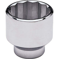 Gray Tools 60mm X 1" Drive, 12 Point Regular Length, Chrome Finish Socket-Size: 60mm