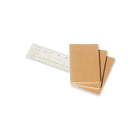Moleskine Cahier Plain Soft Cover Journals with Pocket - Kraft Brown - 3.5" x 5.5" - 3 Pack-Last 16 sheets detachable