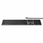 Satechi Aluminum Wired Keyboard for Mac - Space Gray-0.4" H x 17" W x 4.7" D