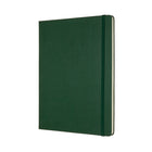 Moleskine Ruled Hard Cover Classic Notebook - Extra Large - Myrtle Green - 7.5" x 9.75"-Narrow Ruling