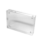 Futech CTS0199 Magnetic Countertop Sign Holder - 5.9" x 3.9" - Clear - Acrylic - 6 Pack-The CTS0199 Magnetic Countertop Sign Holder features a clear acrylic construction. The two acrylic pieces holds the print material in between for displaying purposes. This item is great for advertising, showcasing, or for personal use.