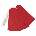 Jam Paper Gift Tags with String - Medium - 4 3/4" x 2 3//8" - Red - 1000 Pack-Quantity: 1000 tags per carton