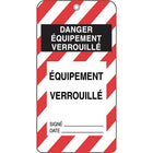 Honeywell Lockout Tags - Plastic - 3" W x 5-3/4" H - French - 50 Pack-Height: 5-3/4"