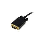 StarTech 10 ft DisplayPort to VGA Adapter Converter Cable, DP to VGA 1920x1200, Black-Flexible monitor placement, with 10ft of cable length