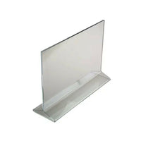 Eddie's Top Loading Sign Holder - 7" H x 11" W - Clear Acrylic - 4 Pack-Acrylic Sign Holder