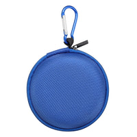 Nifty Round Earbud Case NRECBL , Blue-Internal Mesh Pocket for Small Items