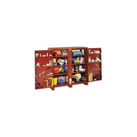 Jobox Heavy Duty Cabinet 2 Door 60 3/4 x 24 1/4 x 60 1/4 (1-694990)-Colour: Red