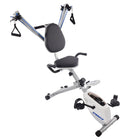 Stamina Exercise Bike and Strength System-Strength System adds upper and lower-body resistance workout with elastic cords