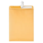 Staples Kraft Catalogue Envelopes with QuickStrip Closure - 10" x 13" - Brown - 100 Pack-Classic open-end design enables fast, convenient stuffing
