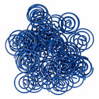 JAM Paper Colored Circular Paper Clips - Dark Blue - 2 Packs of 50-Size: 1 inch (Diameter)