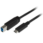 StarTech USB-C to USB-B Cable, M/M, 6 ft (USB315CB2M)-Simple connections through a reversible USB Type-C connector, which plugs into your device with either side facing up