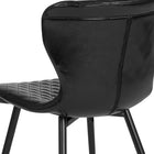 Flash Furniture Bristol Contemporary Upholstered Chair - Black Vinyl-Waterfall Seat reduces pressure on your legs