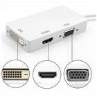 Techly 3 in 1 Mini DisplayPort to HDMI/DVI/VGA-Compatibility with virtually any monitor