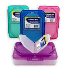 C-Line Storage Box, 4 Pack-Assorted (blue, aqua, purple and pink)