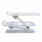 StarTech Adjustable Height Laptop Desk Stand-Features a silver anodized finish with aluminum construction to ensure durability and sturdiness