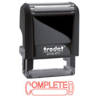 Trodat Printy 4911 Climate Neutral Self-Inking Stamp, "COMPLETED", Red-High-quality stamp with nontoxic, water-based ink