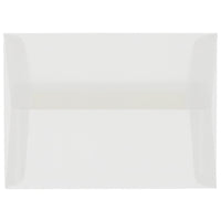 JAM Paper A7 Invitation Envelopes, 5.25 x 7.25, Clear Translucent Vellum, 1000 Pack (2851295B)-Clear
