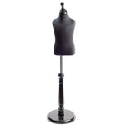 Eddie's Hang-Up Display Ltd. Child Shirt Form, Neck Block, Tall Base, Black Jersey, Adjustable (154030)-These shirt forms make pinning garments simple for super easy displays