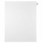 Mark Maker Legal Exhibit Index Tab White Single Tabs, 1/15th Cut, Letter Size, No Holes, Number 196, 25 Pack-White Single Tabs, 1/15th Cut