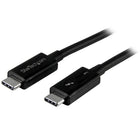 StarTech 0.5m Thunderbolt 3 (TBLT34MM50CM)-Provide four times the data transfer speed of any other cable type, enable dual 4K 60Hz video & power devices with a single cable