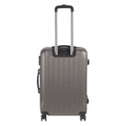 Nicci Grove 24"Hardside Check-in Luggage - Charcoal Grey-Top and side carry handle