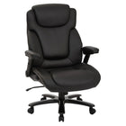 Pro-Line Deluxe Big & Tall Executive Chair, Black-Black bonded leather
