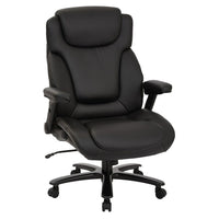 Pro-Line Deluxe Big & Tall Executive Chair, Black-Black bonded leather