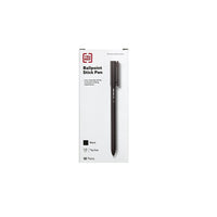 TRU RED Ballpoint Pen - Medium Point - 1.0mm - Black - 12 Pack-Ballpoint stick pen for clean, consistent writing