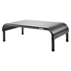 Allsop Metal Art Ergo3 Adjustable Monitor Stand with 15" Wide Platform (31630)-Telescoping legs with 3 height adjustments (6", 7", 8"), plus micro-adjustment individual feet leveling
