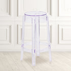 Flash Furniture 25.75" High Transparent Counter Height Stool-Backless Design