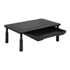 IntekView Height Adjustable Computer Stand with Drawer-Good Ventilation: open design offers increased air circulation - working as a heat sink