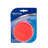 Westcott Sponge Moistener Refill - 3" Diameter - Pink-Moistener sponge