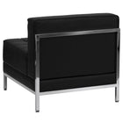 Flash Furniture HERCULES Imagination Series Contemporary Black Leather Middle Chair-Contemporary Style