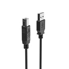 NXT Technologies 15' USB 2.0 A-Male to B-Male Cable - Black-Connects USB-B male to USB-A male