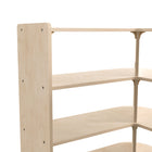 Flash Furniture Bright Beginnings Commercial Grade 3 Tier Wooden Classroom Open Corner Storage Unit, Safe, Kid Friendly -Natural-Greenguard Certified Wood for Healthier Air Quality