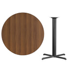 Flash Furniture 42" Round Walnut Laminate Table Top-Walnut Laminate Top