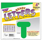 Trend Enterprises Casual Uppercase Ready Letter 4", Green, 426 Pack-Micro-perforated for easy removal and a clean edge