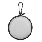 Nifty Round Earbud Case NRECGY , Grey-Internal Mesh Pocket for Small Items