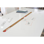 Archyi Dry Erase Meeting Table, Douro Collection, 83" x 29" x 39", White-Frameless with Birch trim