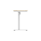 Koble Juno 47.2"W Height Adjustable Smart Desk with Drawer - Oak-Wireless charging on desk top