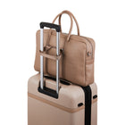 Bugatti PURE Vegan Leather Briefcase for 15.6" Laptop - Taupe-Padded laptop section - fits most 14 in: This feature provides extra protection for your laptop, ensuring that it stays safe and secure during your travels.