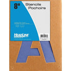 HeadLine 8" Stencils  -  Letters-Reusable
