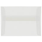 JAM Paper A8 Invitation Envelopes, 5.5 x 8.125, Clear Translucent Vellum, 100 Pack (79462g)-Clear