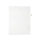 Mark Maker Legal Exhibit Index Tab White Single Tabs, 1/15th Cut, Letter Size, No Holes, Letter T, 25 Pack-White Single Tabs, 1/15th Cut