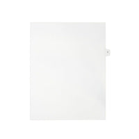 Mark Maker Legal Exhibit Index Tab White Single Tabs, 1/15th Cut, Letter Size, No Holes, Letter T, 25 Pack-White Single Tabs, 1/15th Cut