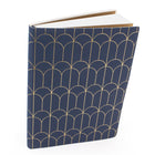Staples Suede Journal - Navy - 6" x 8"-Ruled pages