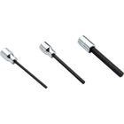Gray Tools 3/8" X 3/8" Drive Extra Long Hex Head, Chrome Finish Socket-Size: 3/8"
