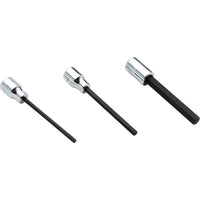 Gray Tools 3/8" X 3/8" Drive Extra Long Hex Head, Chrome Finish Socket-Size: 3/8"