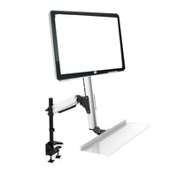 Rocelco EFD Sit To Stand Ergonomic Floating Desk, Black-Sit to Stand Ergonomic Floating Desk with Desk Mount System